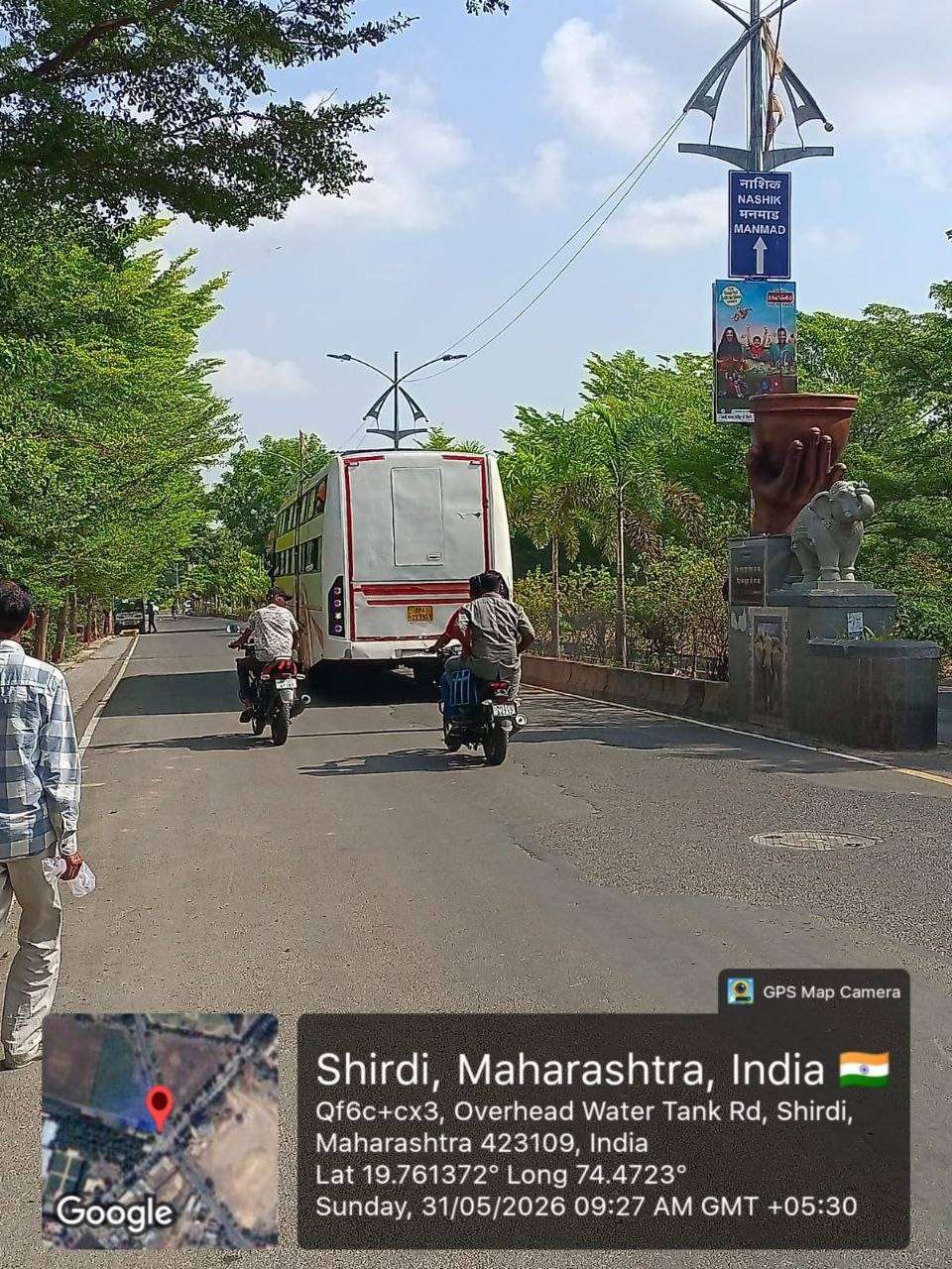 18) Airport road to nager Manmad road shirdi (Ring Road shirdi ) 10 Pole