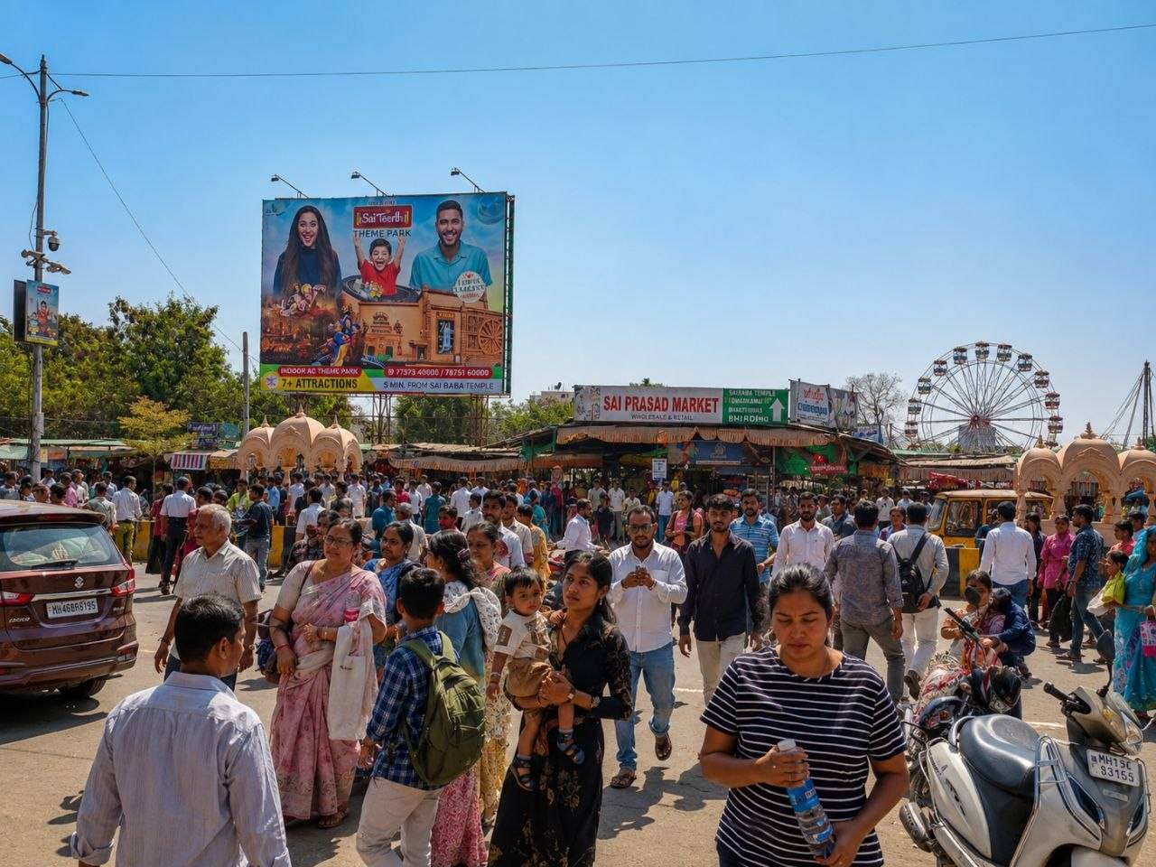 2) In Front of Shri Sai Prasadalaya, Shirdi (Sai Bhojanalaya)
